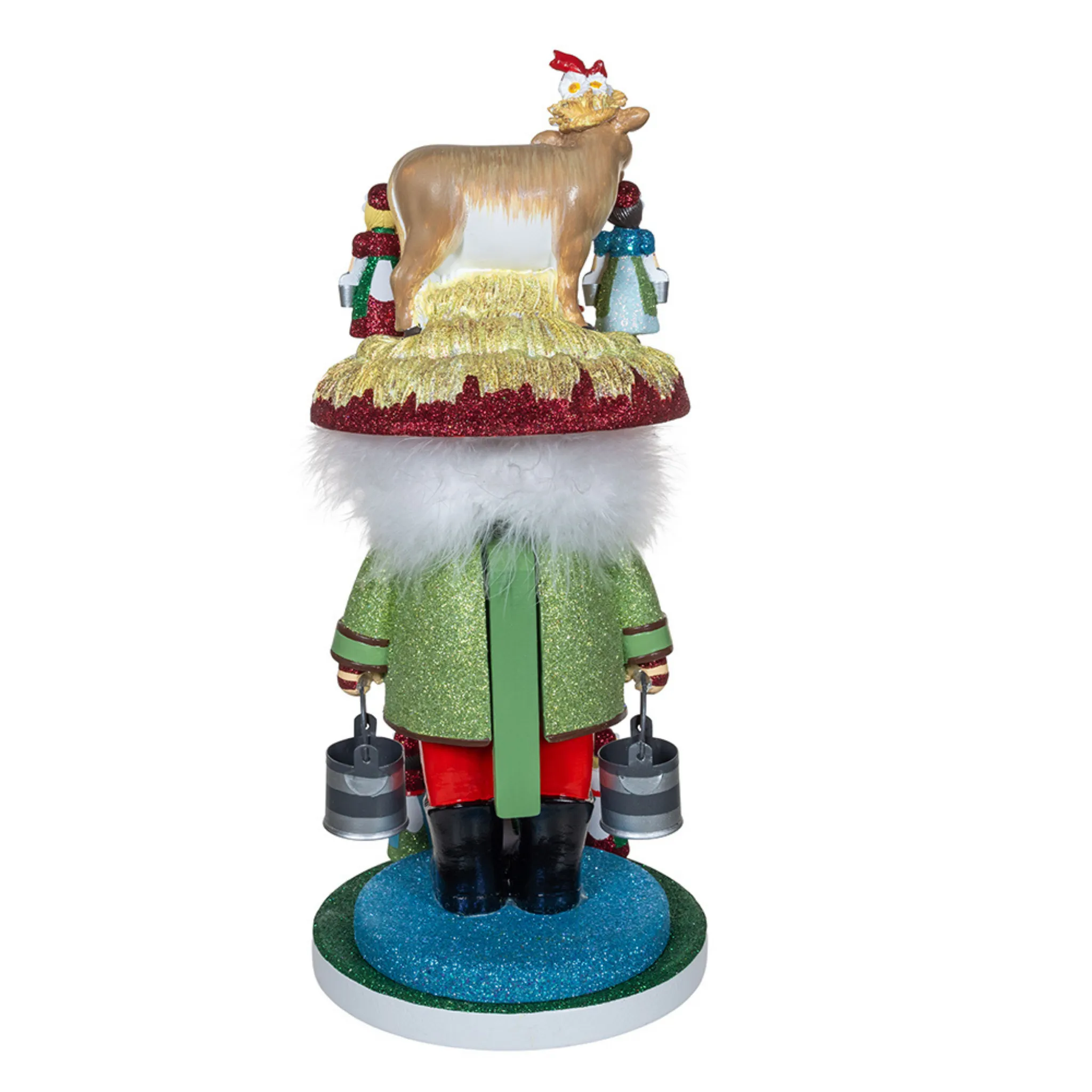 16.5" Hollywood Nutcrackers™ 8 Maids A Milking Nutcracker