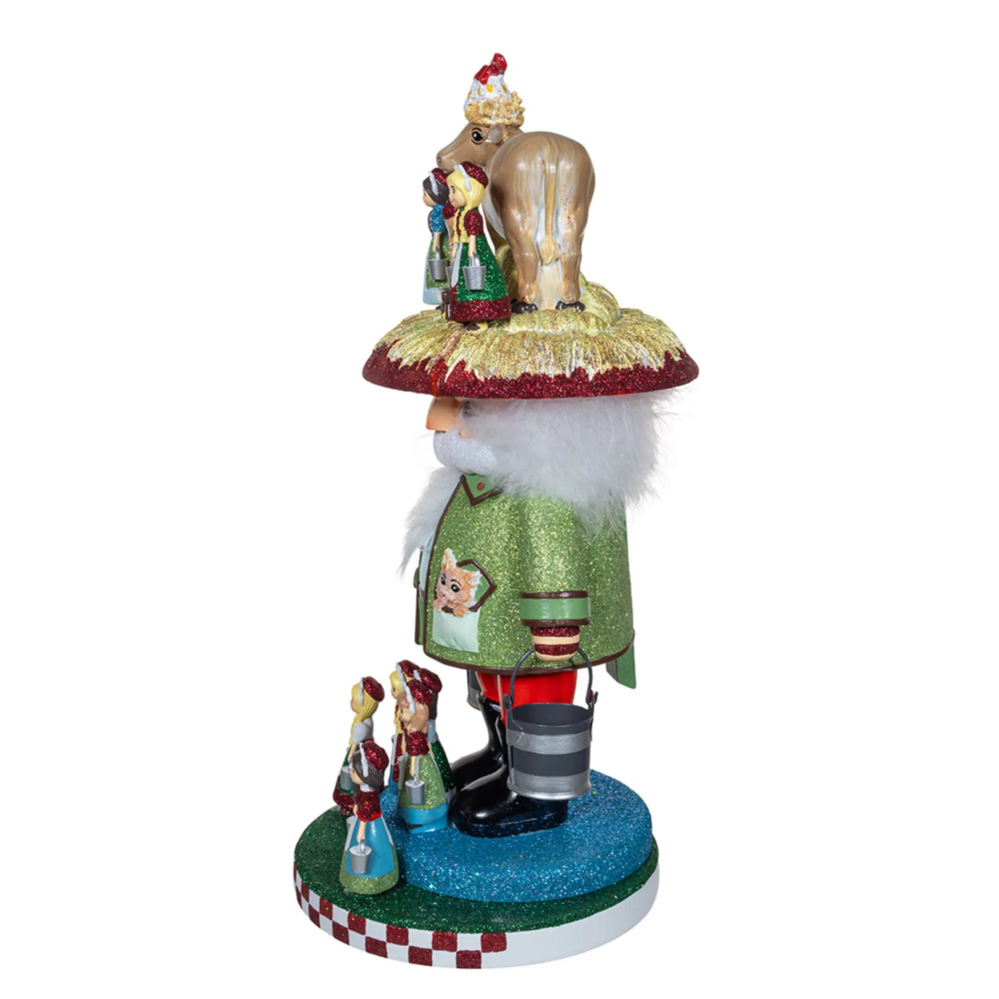 16.5" Hollywood Nutcrackers™ 8 Maids A Milking Nutcracker