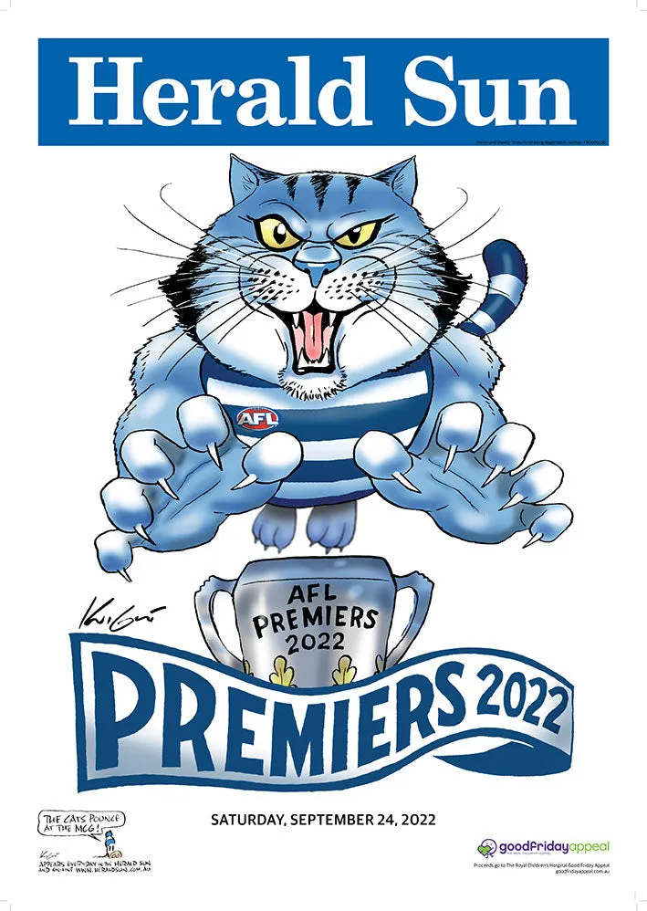 2022 Mark Knight Premiership LAMINATED Poster