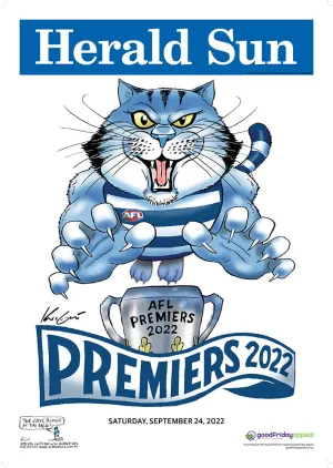 2022 Mark Knight Premiership LAMINATED Poster