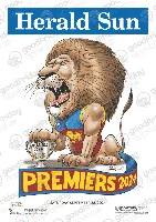 2024 Mark Knight Premiership Poster - BLOCK MOUNTED