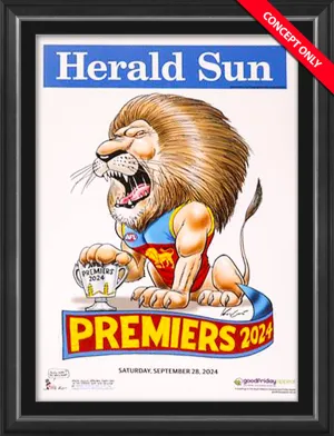 2024 Mark Knight Premiership Poster - FRAMED