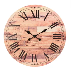 23.6” Roman Numeral Wooden MDF Wall Clock