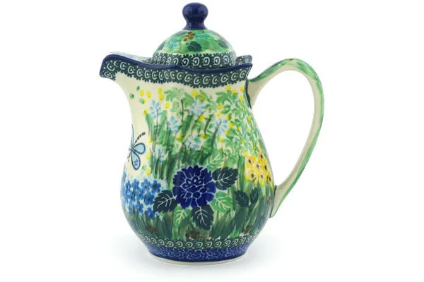 30 oz Pitcher with Lid - Garden Delight