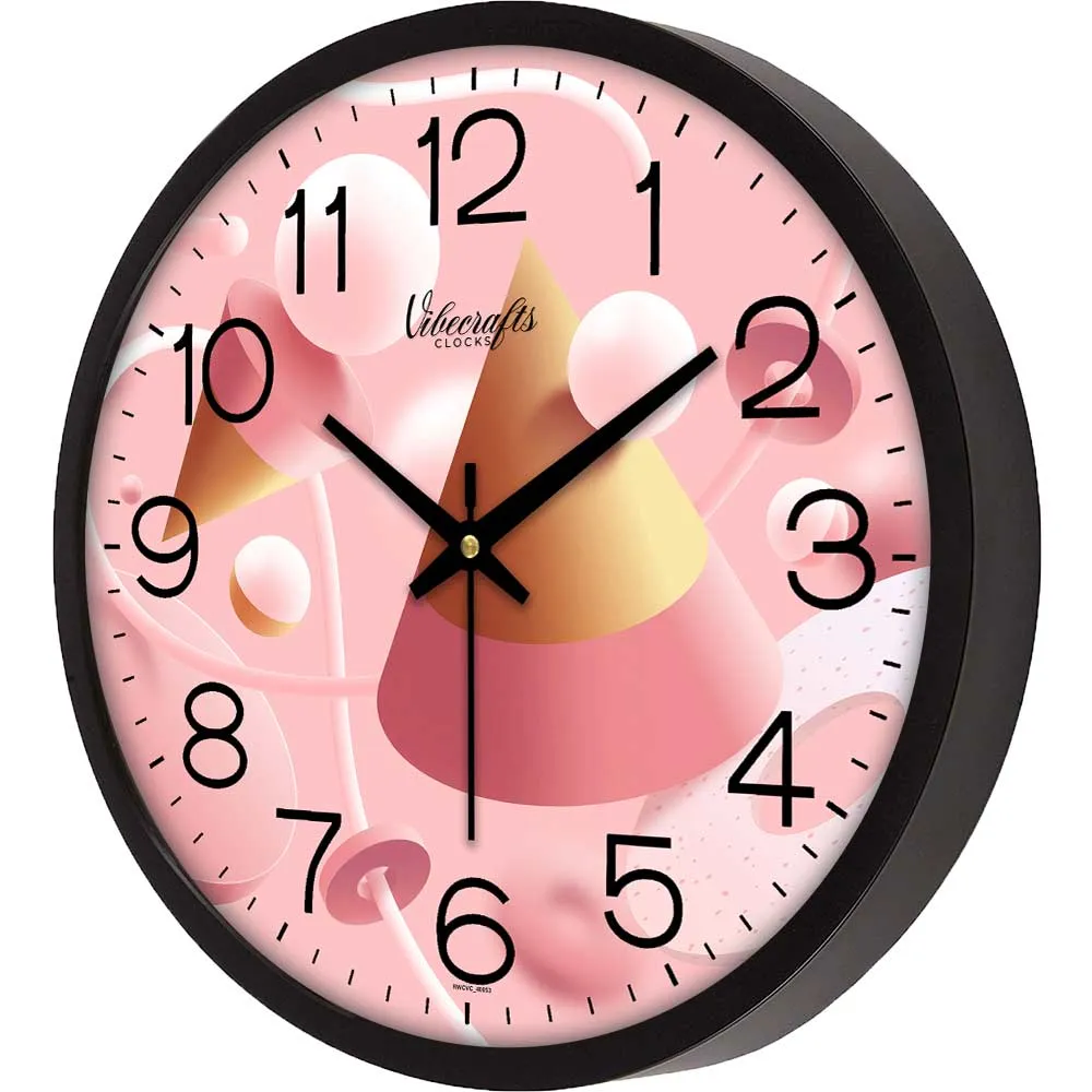 3D Abstract Birthday Decorative Shape Wall Clock