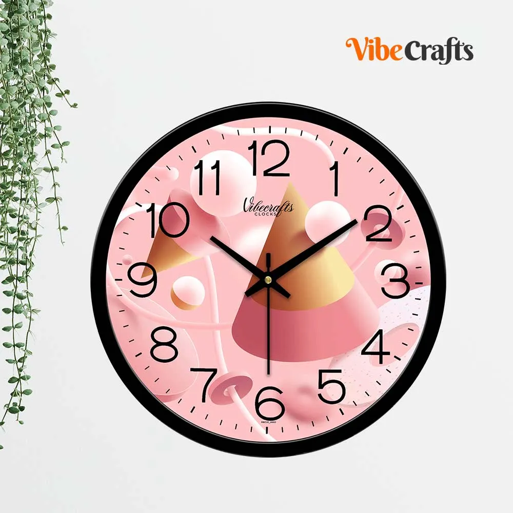 3D Abstract Birthday Decorative Shape Wall Clock