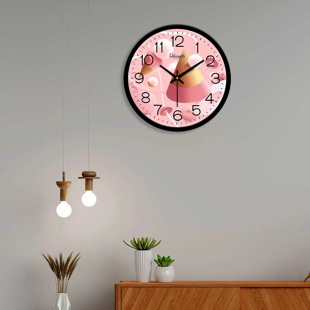 3D Abstract Birthday Decorative Shape Wall Clock