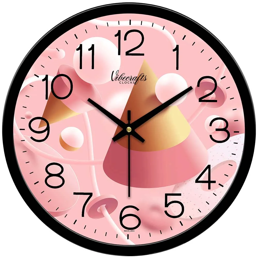 3D Abstract Birthday Decorative Shape Wall Clock