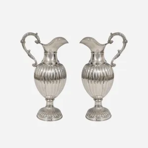 A Pair of Antique Silver Jugs