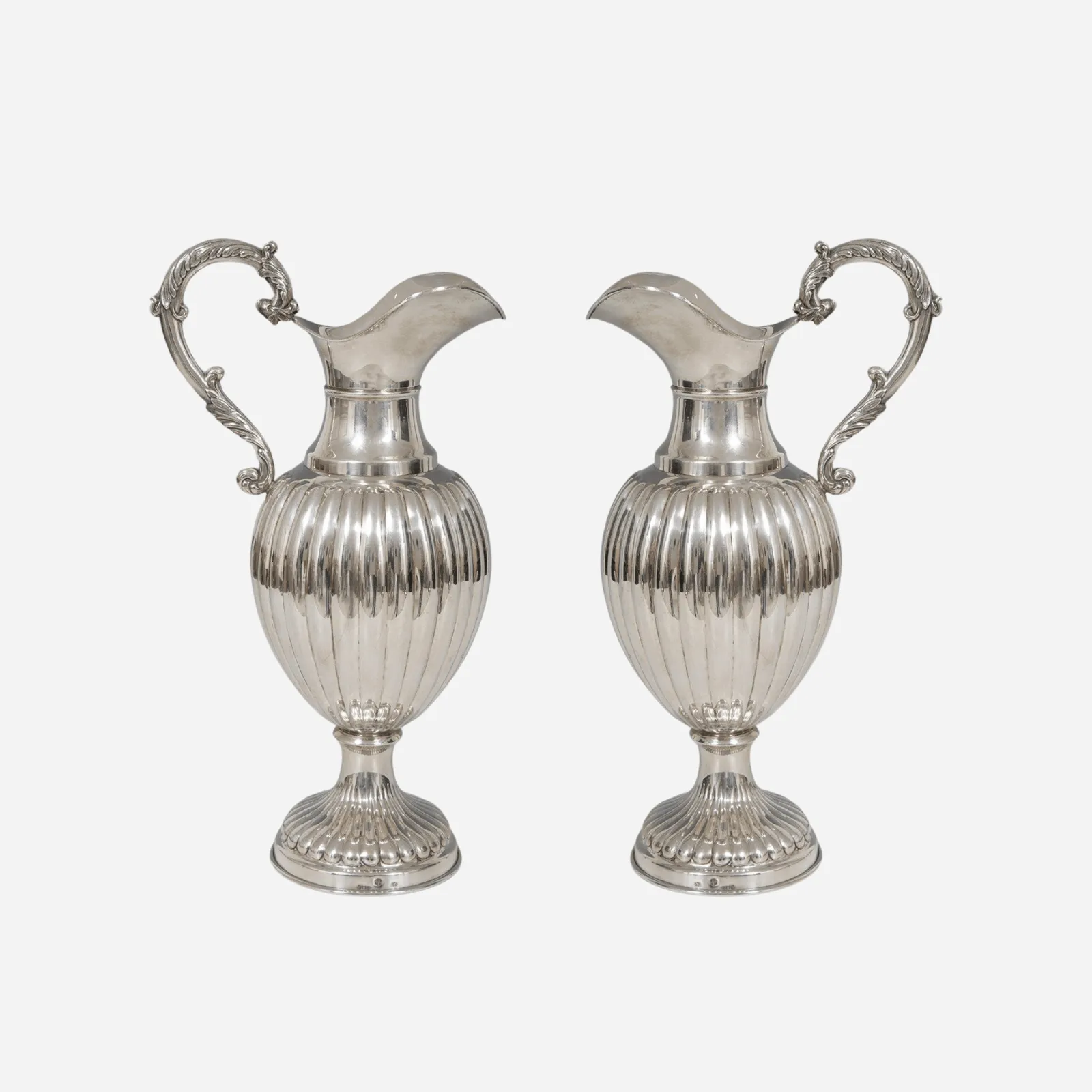 A Pair of Antique Silver Jugs