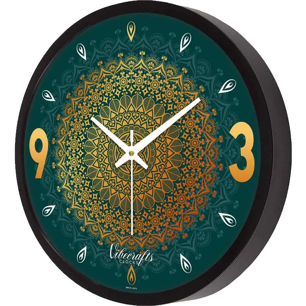 Abstract Golden Mandala Premium Design Wall Clock