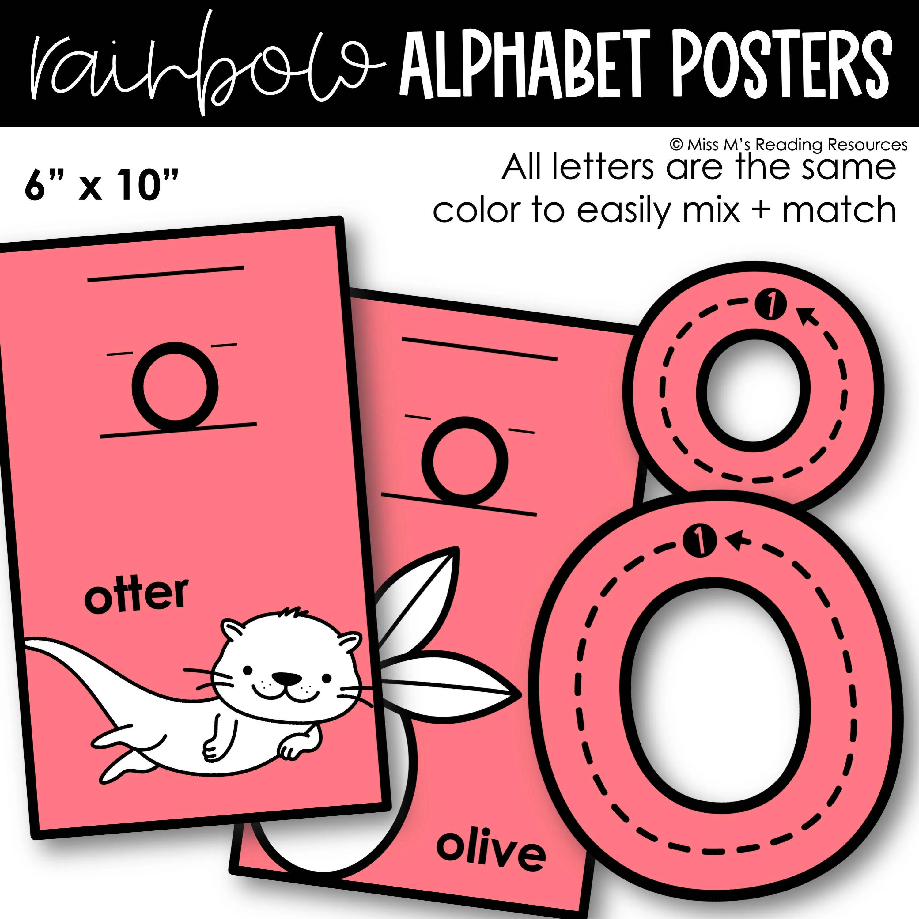 Alphabet Cards Letter Formation Posters | Printable Classroom Resource | Miss M's Reading Reading Resources