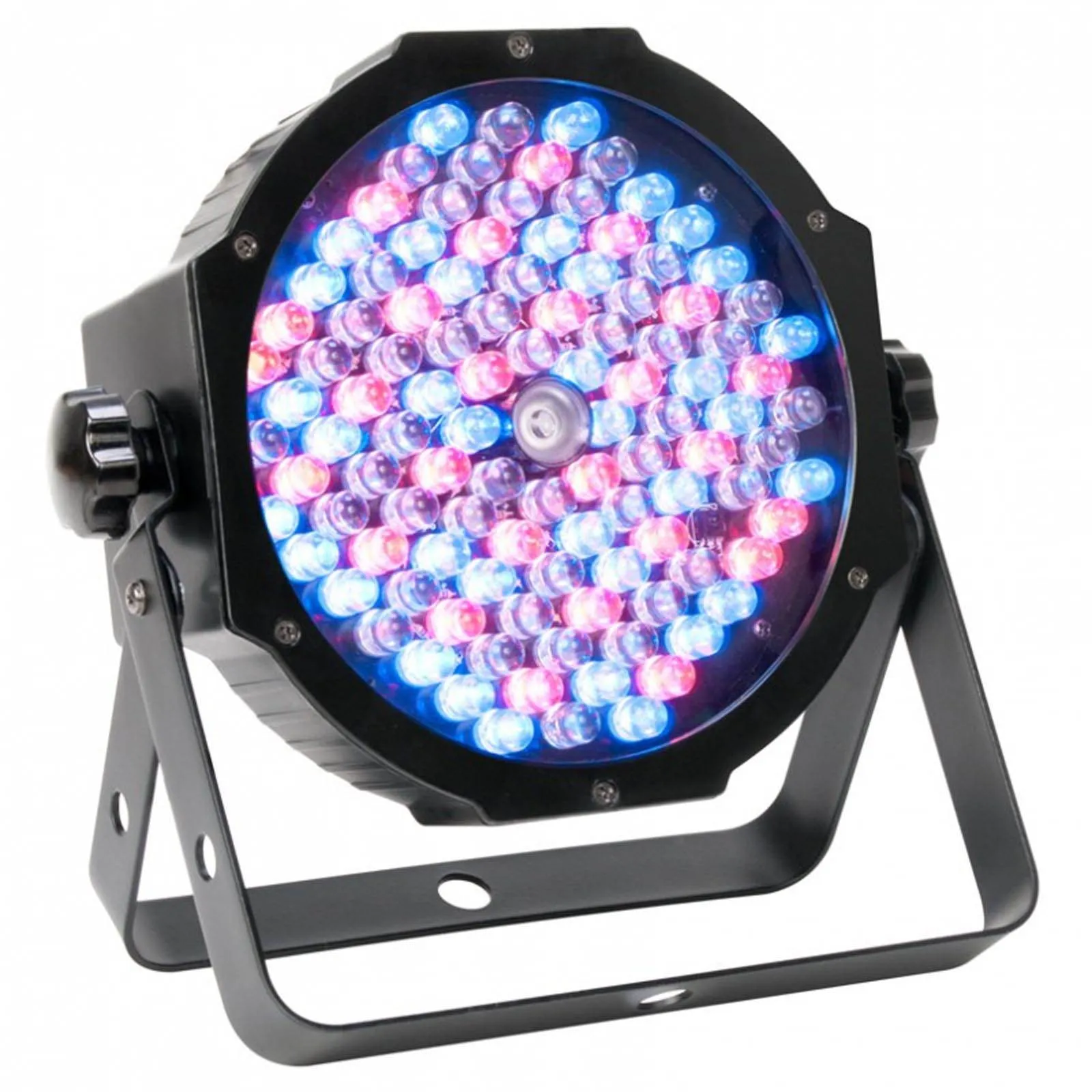 American DJ Mega Flat Pak 8 Plus RGB UV LED Par Profile System, Bag, and Cables