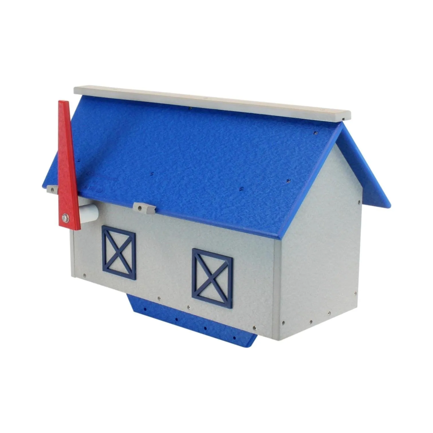 Amish-Made Mailbox, Post Mount, Made With Weather-Proof Poly Lumber, UV-Resistant