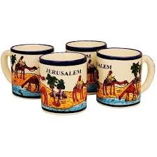 Armenian Ceramic Large Mugs Israeli Armenian Ceramic