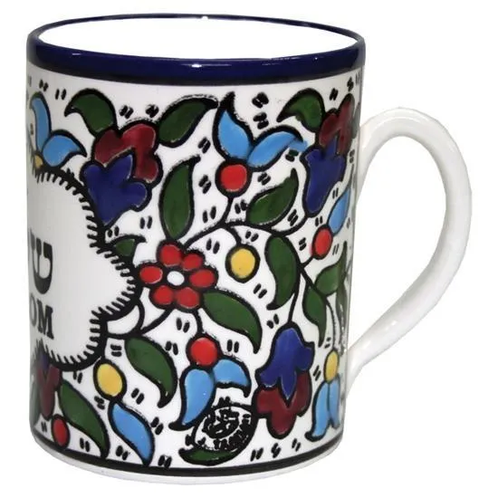 Armenian Ceramic Large Mugs Israeli Armenian Ceramic