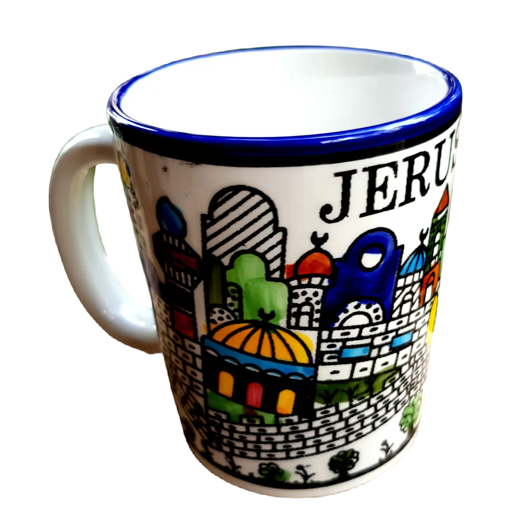 Armenian Ceramic Large Mugs Israeli Armenian Ceramic