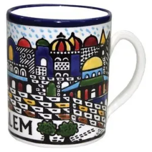 Armenian Ceramic Large Mugs Israeli Armenian Ceramic