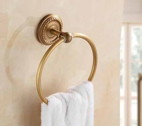 Art Carved Bathroom Towel Ring