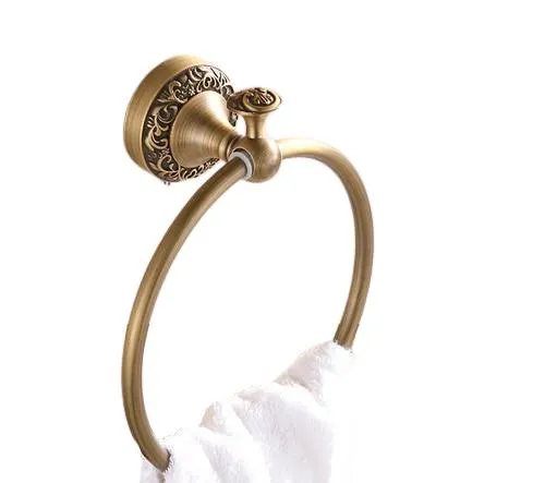 Art Carved Bathroom Towel Ring