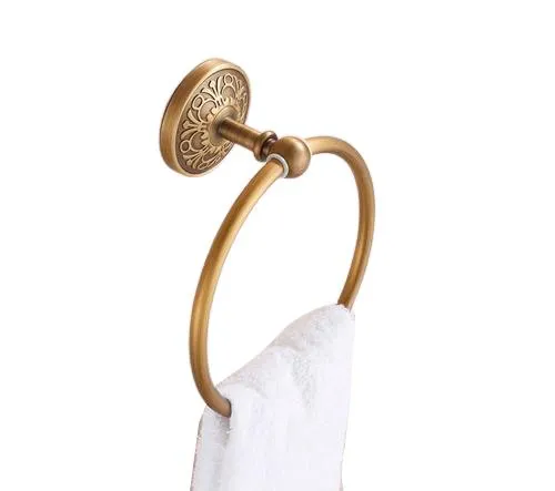 Art Carved Bathroom Towel Ring