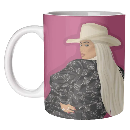 Art Wow Cowgirl Beyonce Mug