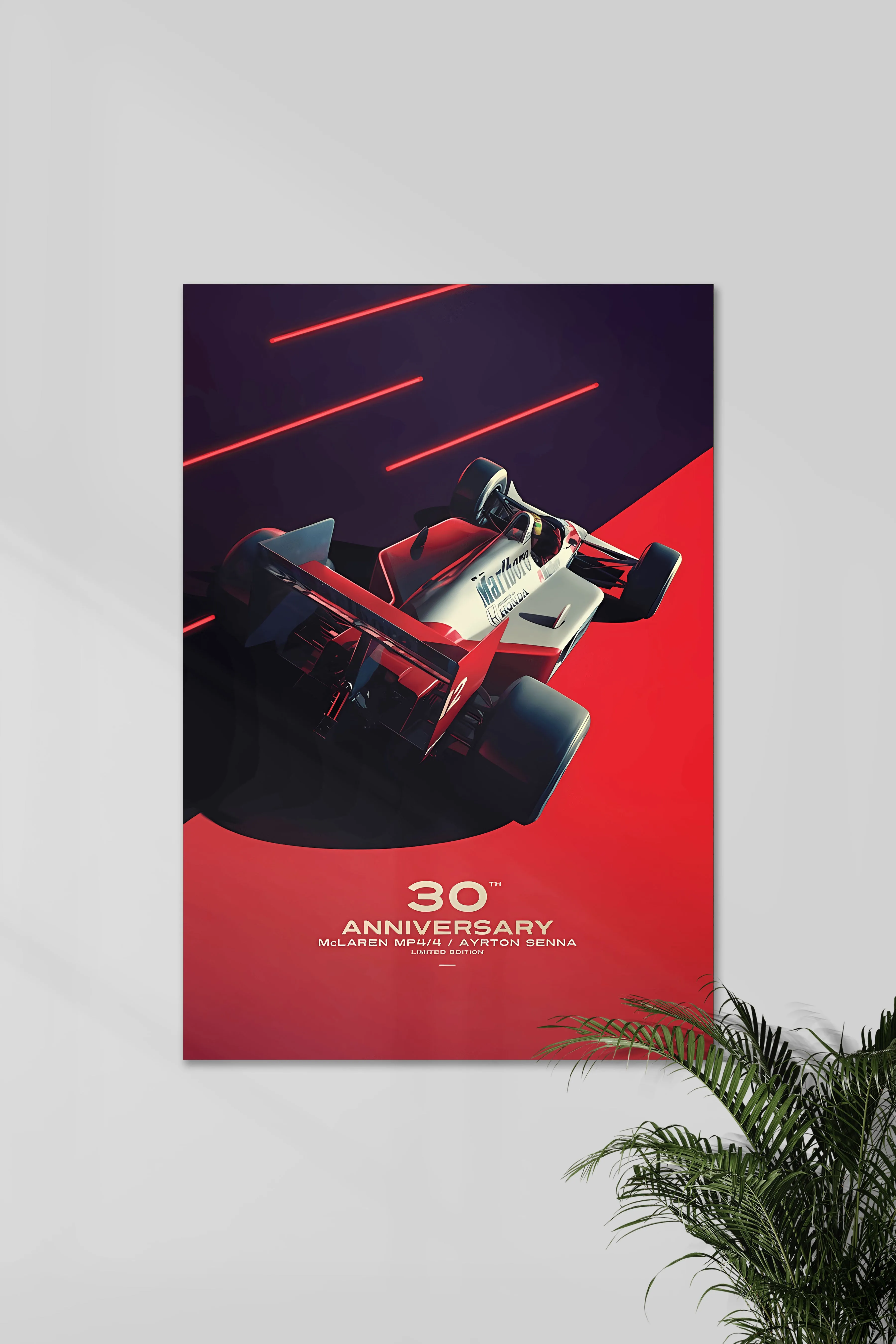 Ayrton Senna | McLREN Mp4 | F1 POSTERS