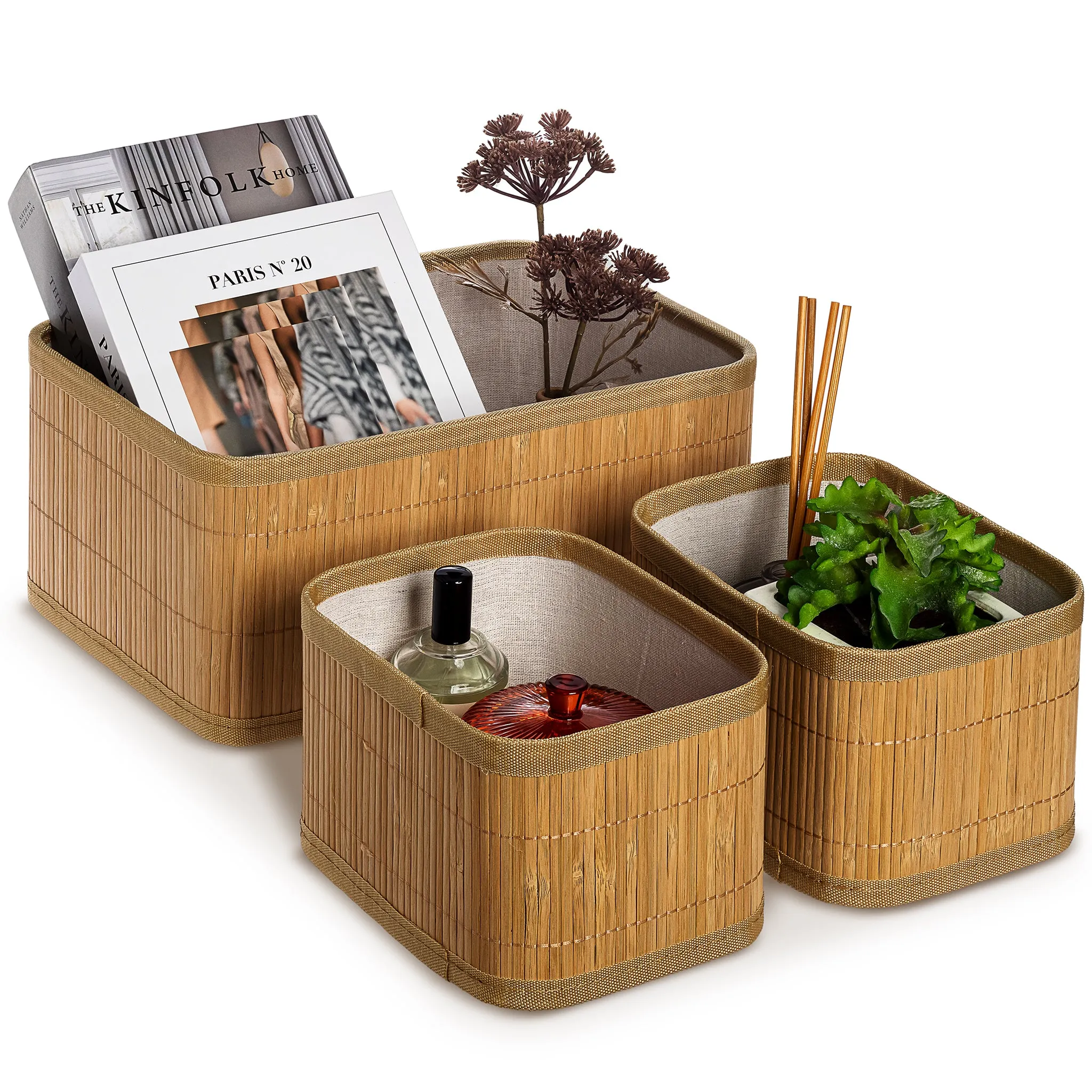 Bamboo Baskets (Set of 3)