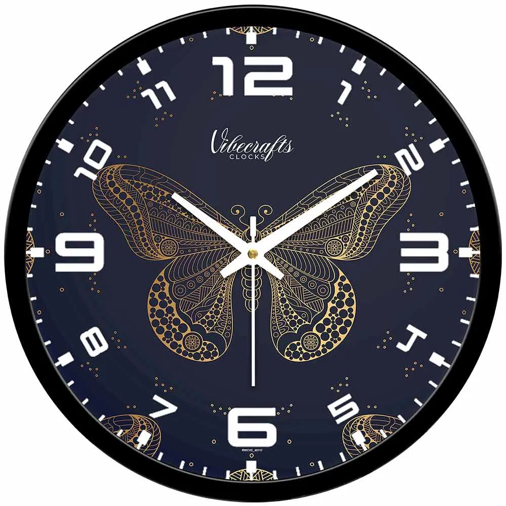 Beautiful Morpho Butterfly Designer wall clock