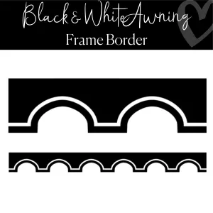 Black and White Awning | Bulletin Board Border | Simply Stylish | Schoolgirl Style