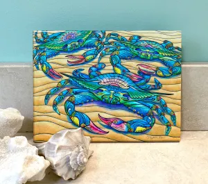 Blue Crabs Ceramic Tile