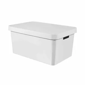 Curver Infinity Storage Box 45L with Lid - White