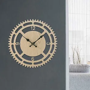 Decoration Table Clock, Wonderful Gift Wall Clock Desk Clock Analog Clock, for Office for Home Living Room for Friends(33cm in Diameter)