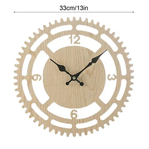 Decoration Table Clock, Wonderful Gift Wall Clock Desk Clock Analog Clock, for Office for Home Living Room for Friends(33cm in Diameter)