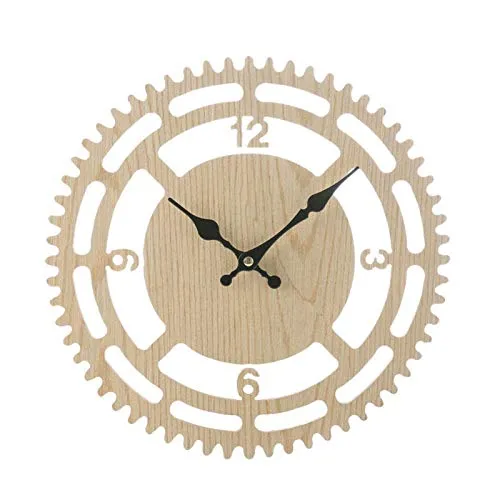 Decoration Table Clock, Wonderful Gift Wall Clock Desk Clock Analog Clock, for Office for Home Living Room for Friends(33cm in Diameter)