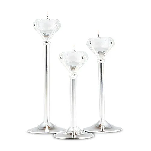 DIAMOND SHAPED TEALIGHT HOLDERS