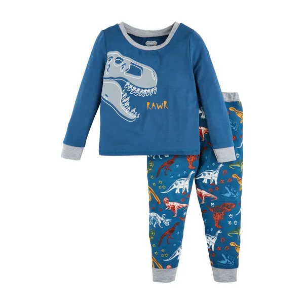 DINO GLOW TODDLER PAJAMA SET BY MUD PIE