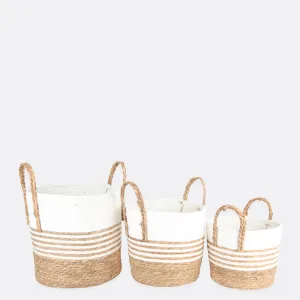 Discrete Multi purpose Jute Baskets ( Three Sizes )