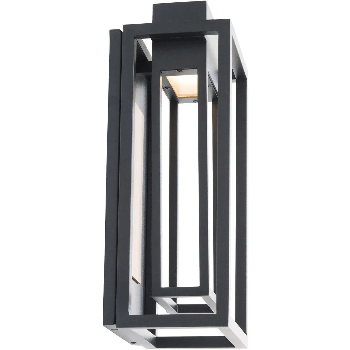 Dorne 14 In. LED Outdoor Wall Light Black Finish