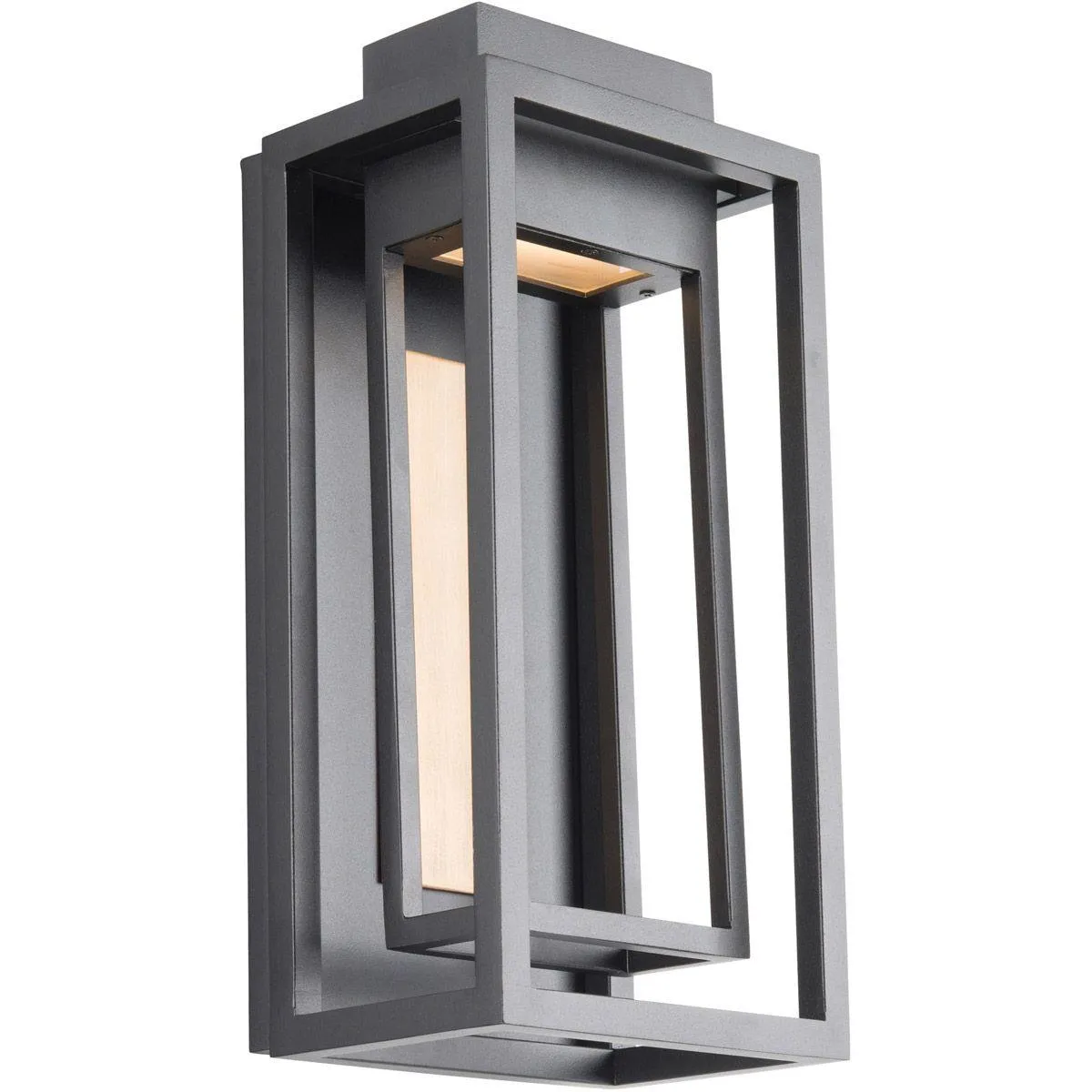 Dorne 14 In. LED Outdoor Wall Light Black Finish