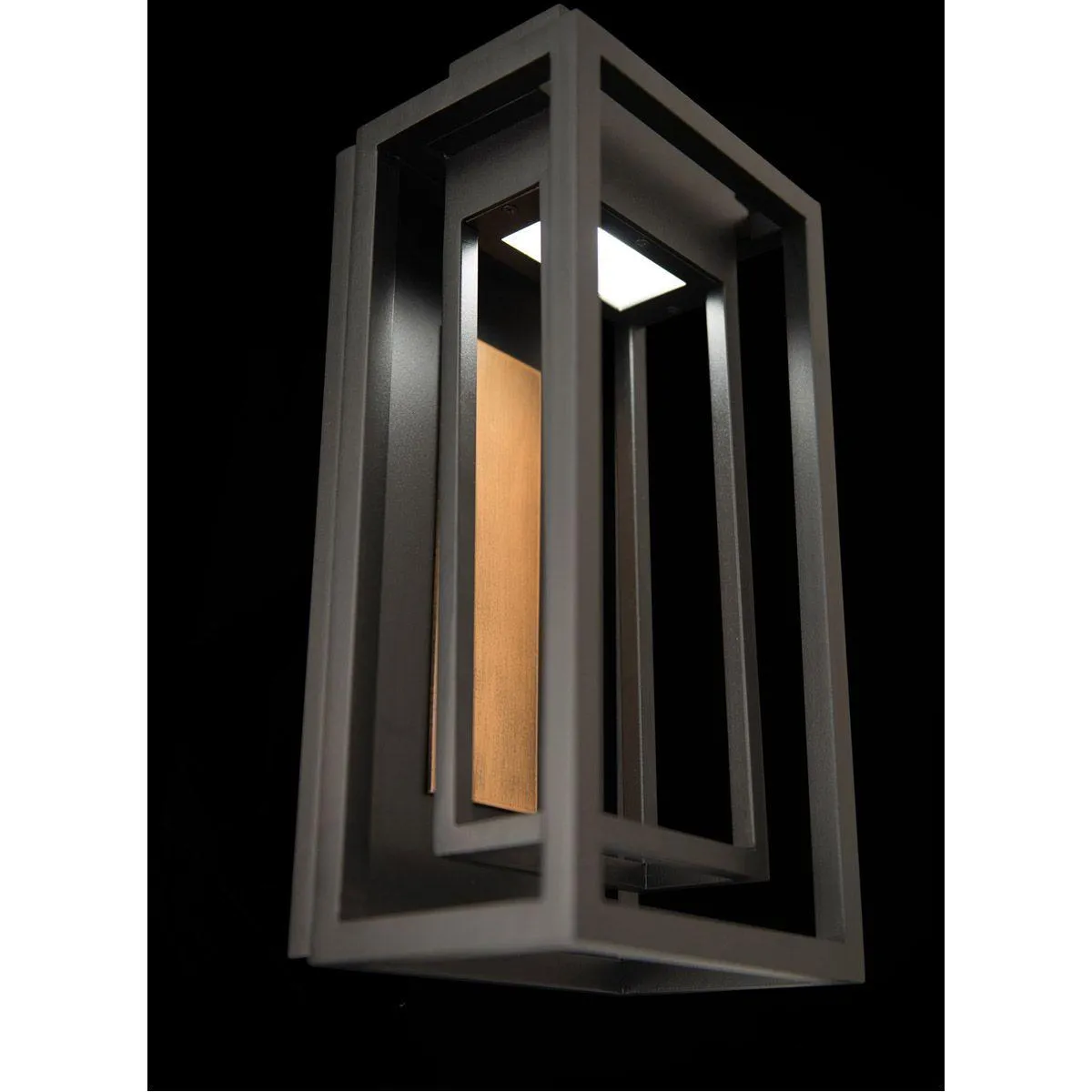 Dorne 14 In. LED Outdoor Wall Light Black Finish