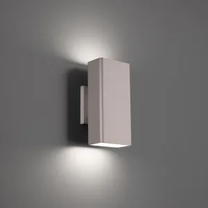 Edgey 10 in. LED Outdoor Wall Sconce 3000K Aluminum Finish