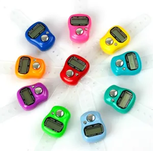 Electronic Digital Finger Ring Tally Counter Hand Held Knitting Row Counter Clicker NEW Mini Point Marker Counter LCD