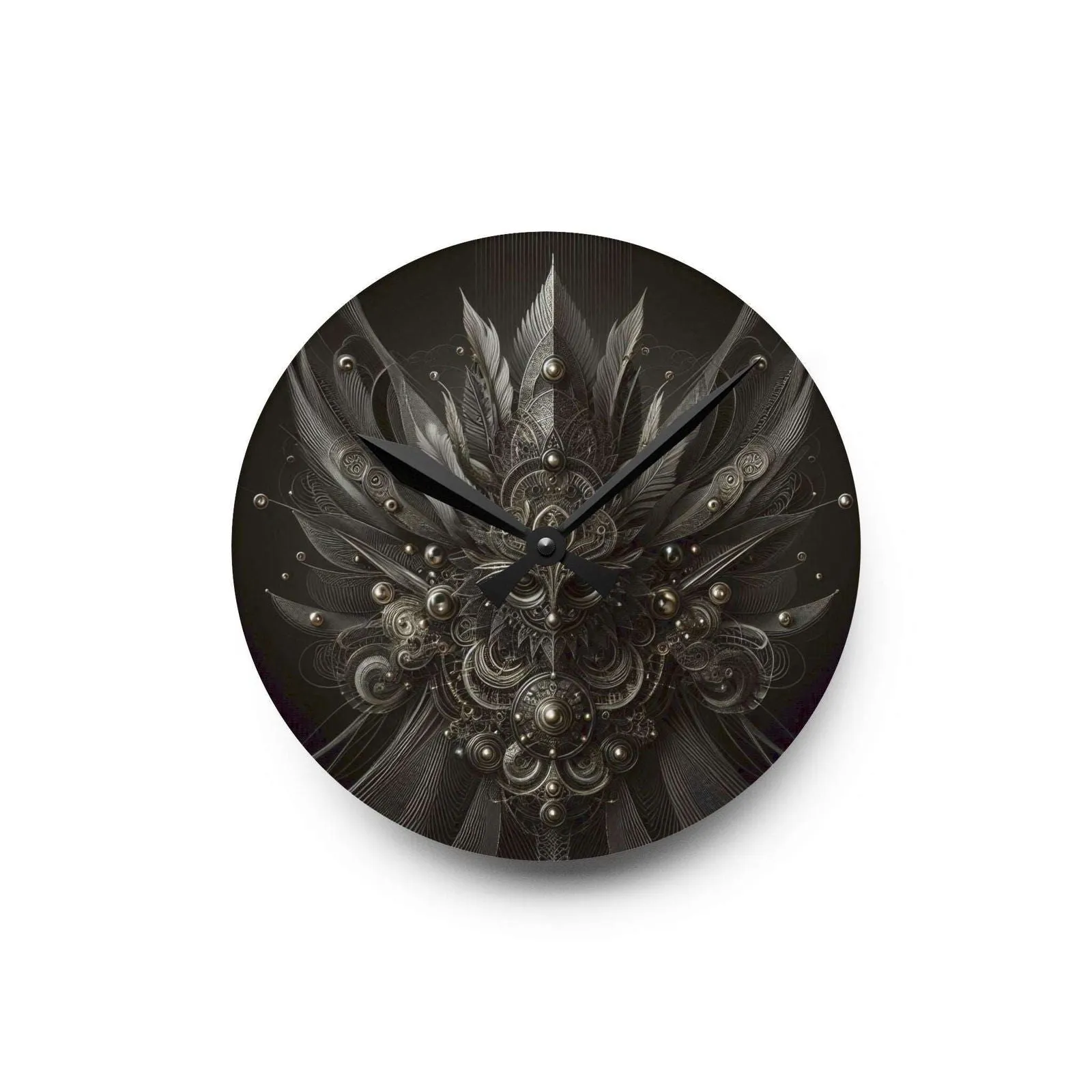 Enigma Clock  Acrylic Wall Clock