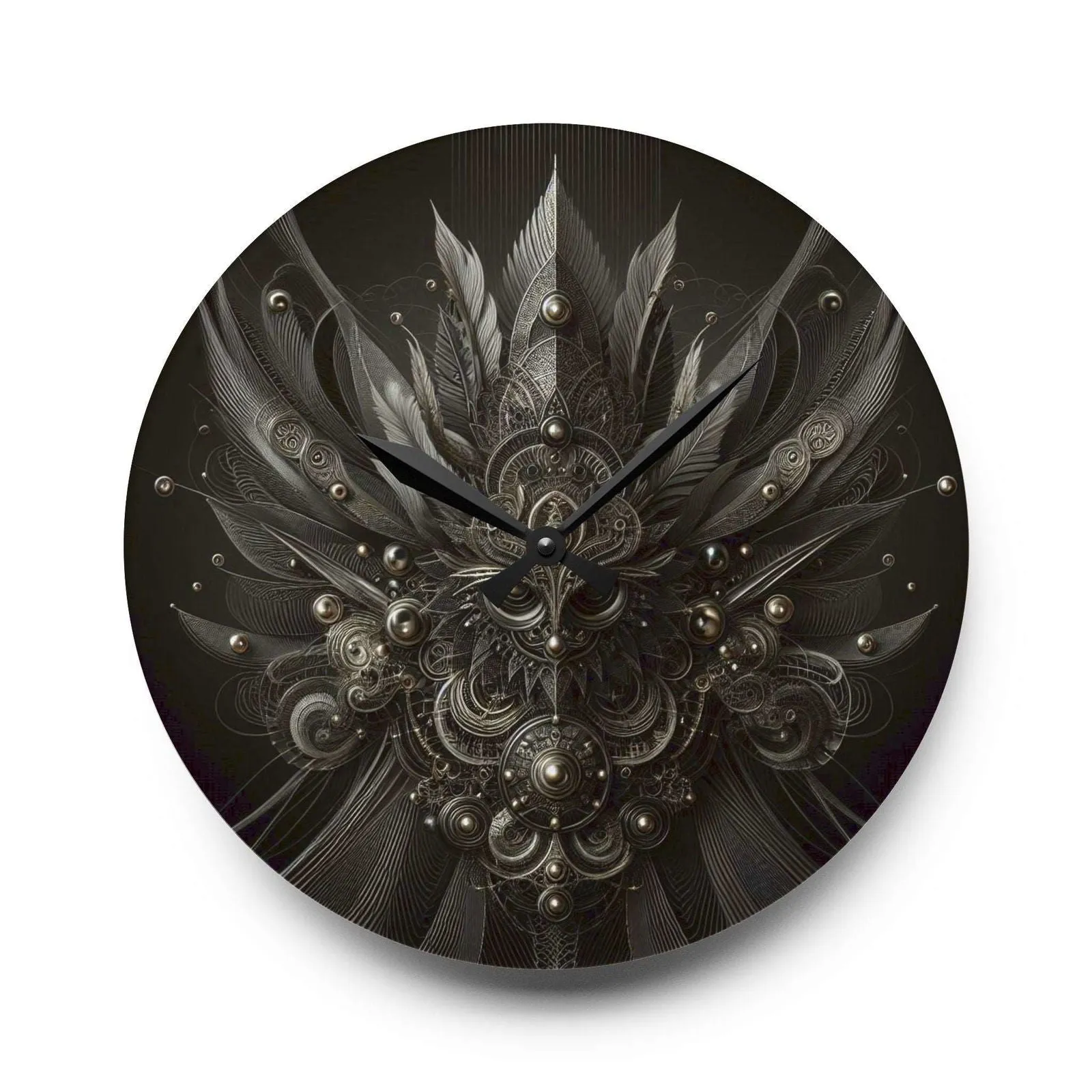 Enigma Clock  Acrylic Wall Clock