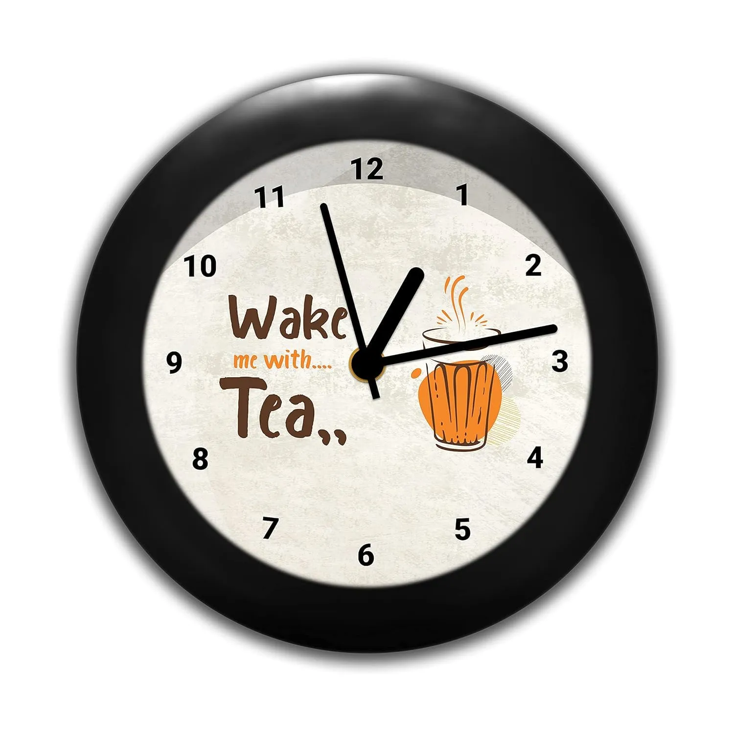 Epic Stuff - Wake me with Tea - Design Table Clock | Desk Clock for Home and Office,Best Gift for Friends