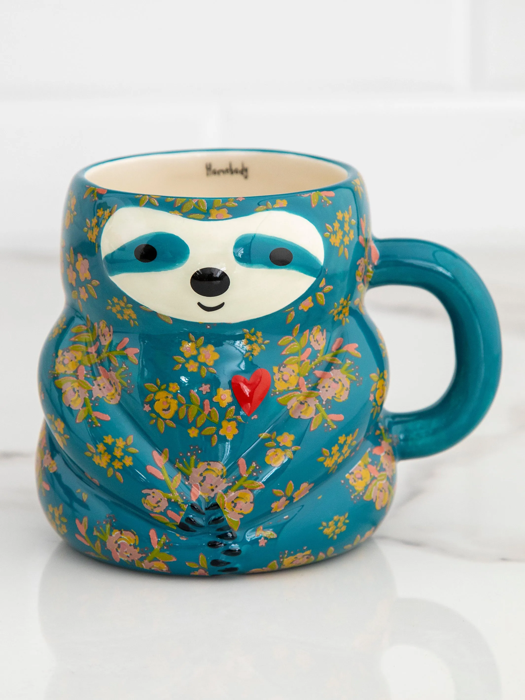 Folk Art Coffee Mug - Sylvia The Sloth