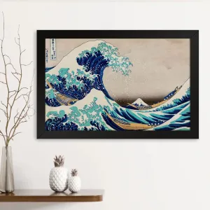 GADGETS WRAP Printed Photo Frame Matte Painting for Home Office Studio Living Room Decoration (14x11inch Black Framed) - The Great Wave Off Kanagawa By Hokusai Poster (2)