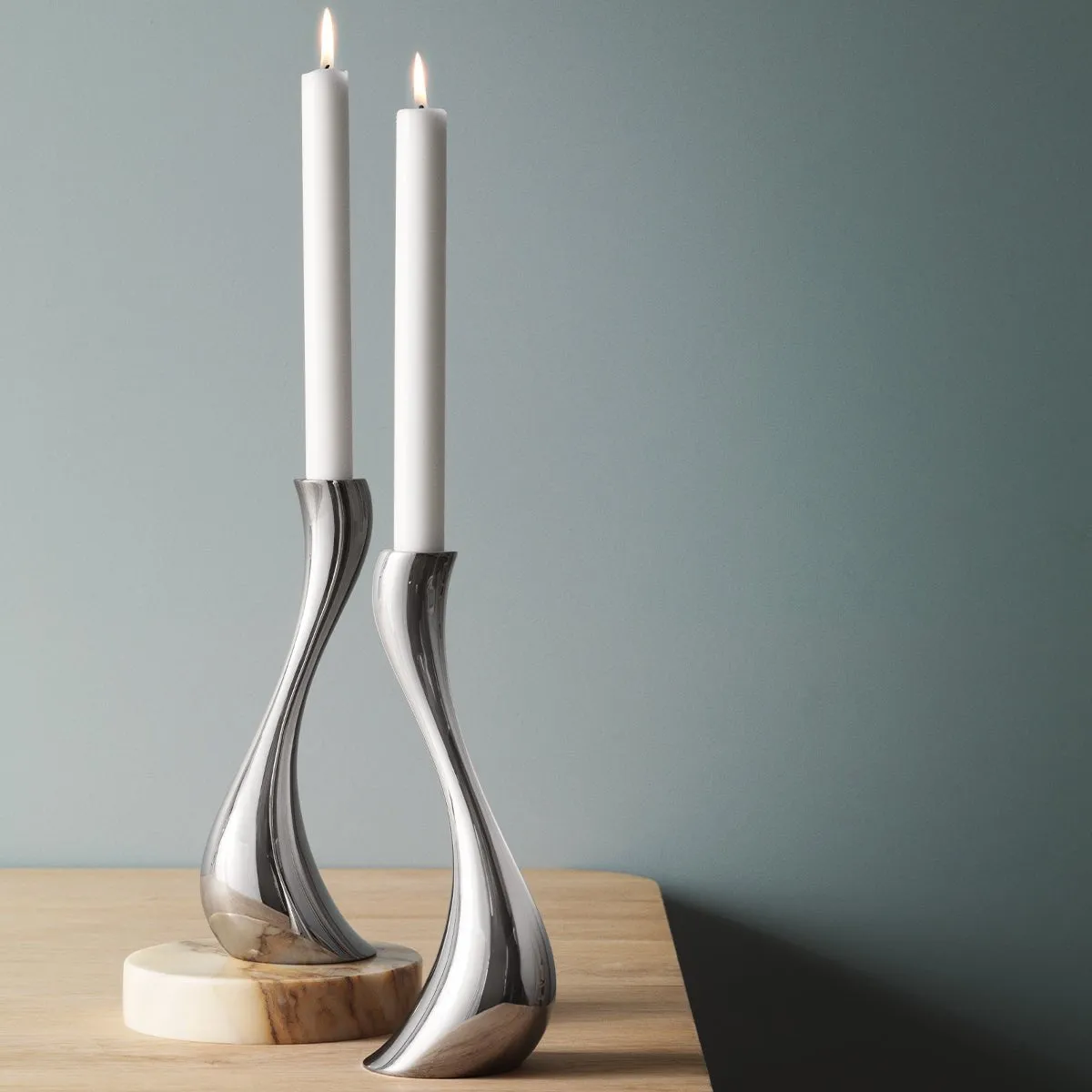 Georg Jensen Cobra Candleholders, Large