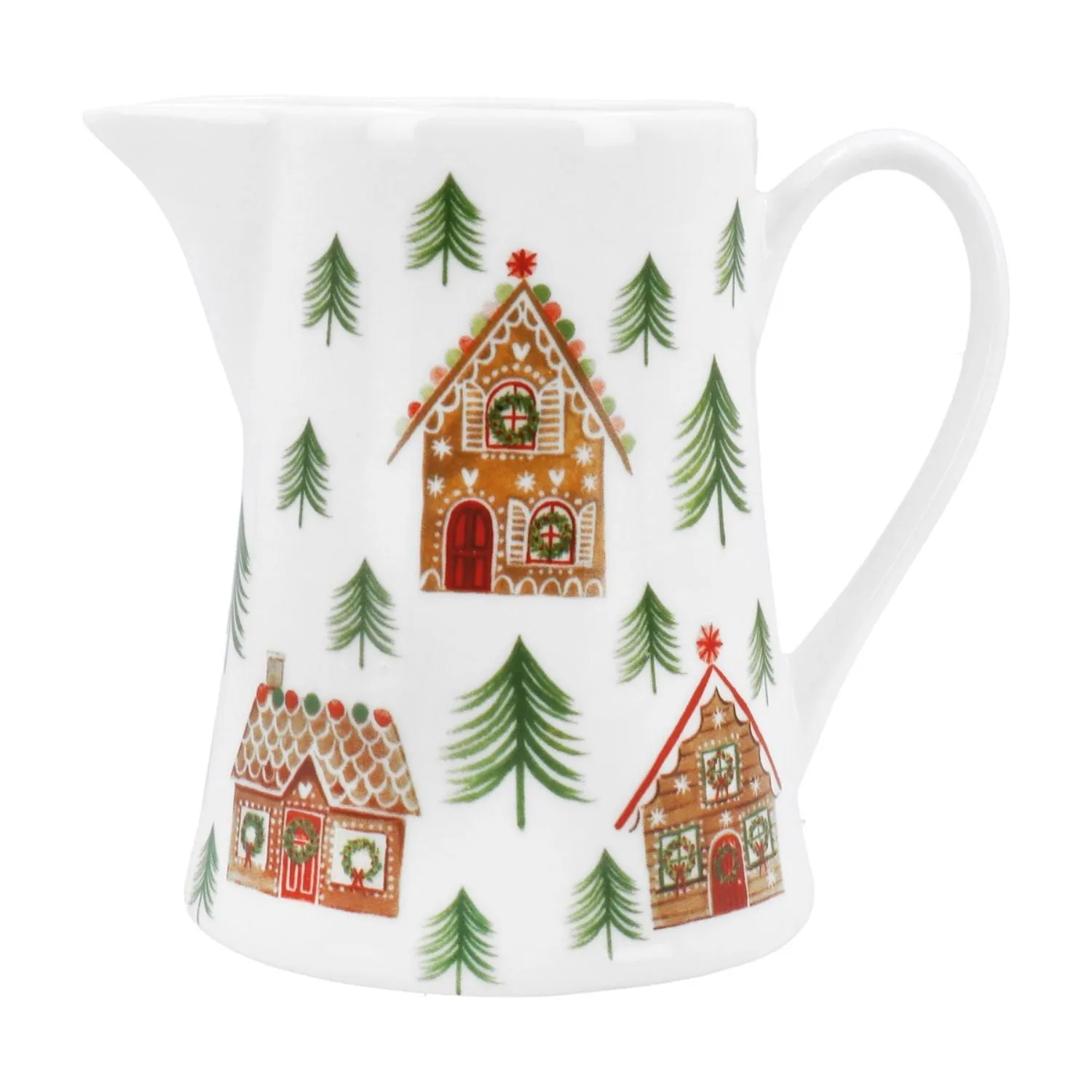 Gisela Graham Gingerbread House Ceramic China Jug